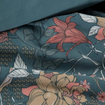 Voodipesukomplekt Eurofirany POS/HOME/01, mikrokiust, taime mustriga, 3-osaline