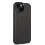Karl Lagerfeld KLHCP14MFWHK iPhone 14 Plus 6,7 musta/musta nahkakate perforeritud logoga
