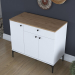 Vabaltseisev k&ouml;&ouml;gikapp Hanah Home JE194 - 3803 valge moodne sahtlitega