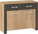 Kummut Meblocross Hugo HUG-03 V&auml;ike tamm Cremona / pruun Granada