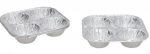 Kitchen&Go alumiiniumist k&uuml;psetusvormid, 3x15,5x15,5 cm, 4 tk.