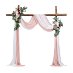 Pulmakaare lillede komplekt, kunstlilled ja kangad, 6400x760 mm, roosa