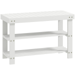Kingapink 70x28x45 cm valge bambus panipaigaga