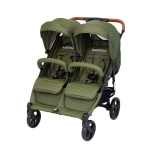 BabyTrold kaksikute jalutusk&auml;ru OS2, oliiv