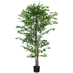 Kunstlik Ficus-puu, 180 cm, Roheline, Potiga