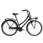 Linnaratast Bisan Fluante C Glossy Black/Silver (ratta suurus: 700C, raami suurus: 20,5")