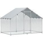 Kanakuut luugiga 3x1,7x1,9 m, tsingitud, UV-kindel, h&otilde;bedane