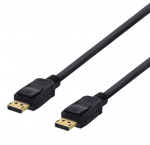 DisplayPort-kaabel DELTACO DP-1020-K 4K UHD, 2 m, 21,6 Gb/s
