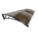 Uksekate Metal-gum, 200x100 cm, pruun/must