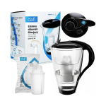 Klaasist filterkann Crystal LED 2 l must koos padruniga