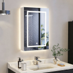 Vannitoakapp peegliga LED-valgustusega, 50 x 70 cm