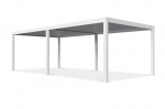 Paviljon Pergola deluxe pro automatic 4x8 LED-iga, valge