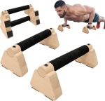 Puidust paralleelvardad, massiivpuit, libisemiskindel, 2 tk