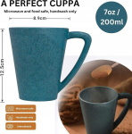 Komplekt 2 m&auml;nni puidust 200ml kohvitassi BPA vaba sinine