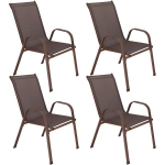 4-osaline aiatoolide komplekt Springos GF0073, pruun