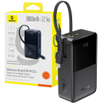 Akupank V&auml;line aku 30000 mAh 22,5 W koos USB-A, USB-C ja USB-C kaabliga, I&scaron;orinė baterija 30000 mAh 22,5 W su USB-A, USB-C ir USB-C laidu