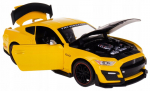Kollane metallist auto Gt500 Kiirus 1:24, 20,5 cm, heli ja tuledega