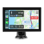 1din 7 tolli universaalne autoradio Junsun toetab juhtmevaba carplay & android auto gps navigatsiooni usb aux wifi fm koos kaameraga