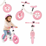 "Trike Fix" tasakaalustusratas murdmaasuusatamiseks kellaga, roosa