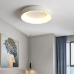 LED laevalgusti plafoon 60cm valge 60W puldiga, 3 valguse v&auml;rvi (soe/k&uuml;lm/neutraalne), kaasaegne disain