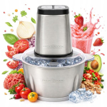 K&ouml;&ouml;gihakkija j&auml;&auml;, puu- ja k&ouml;&ouml;giviljade jaoks, 500 W, terasest, Virtuvinis smulkintuvas ledui, vaisiams ir daržovėms, 500 W, plieninis