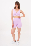 Naiste &otilde;mblusteta ribikangast push-up efektiga &scaron;ortsid SHORTS RIB SHAPE Giulia, v&auml;rv orchid bloom