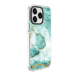 Evelatus kaitse&uuml;mbris Apple iPhone 15 Pro jaoks PC+TPU MagSafe-iga Sinine Marmor