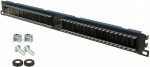 Kaablikanal Harja Ja Korraldajaga, 19" Rack, 1U, Must, Stalflex