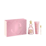 Parf&uuml;&uuml;mikomplekt Jimmy Choo I Want Choo With Love naistele, lilleline, puuviljane ja ambra aroom, 3-osaline komplekt