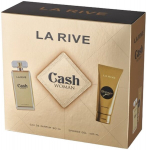 Parf&uuml;&uuml;mikomplekt LA RIVE Cash Woman EDP 90 ml + du&scaron;igeel 100 ml Puuvilja-lilleline