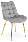 2-osaline s&ouml;&ouml;gitoolide komplekt Bera, 87x53x42 cm, hall/kuldne
