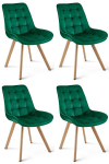4 s&ouml;&ouml;gitooli komplekt Soria, 86x43x42 cm, roheline