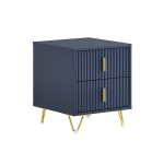 SoBuy &Ouml;&ouml;laud FBT115-B Sinine 40x40x47cm 2 sahtliga