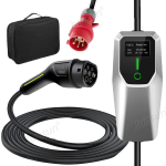 2 t&uuml;&uuml;pi Ev Mobile Wallbox Elektriautode laadija - Junsun 11 kW 16A 3 faasi 6m Sobib k&otilde;ikidele elektriautodele (hoidmiskotiga)