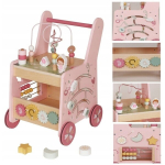 Puidust liugur EcoDeluxe, roosa