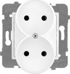 Kahekordne elektripistik Gp-2q/m valge, raamita