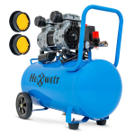 &Otilde;livaba kahetsilindriline kompressor 50L HEXWELT HW-KBO-2T-50L 1500W 8BAR