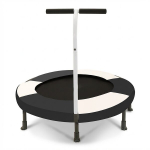 Mini trampoliin lastele, 91 cm, must, 7 jalga, 1 tk