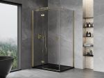 Mexen Mist-H T hinged left shower cabin 115 x 85 cm, transparent, gold - 8A5T-115-085-50-00-L