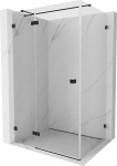 Mexen Lunar T du&scaron;inurk avatav vasak 120 x 80 cm, l&auml;bipaistev, must - 834T-120-080-70-00-L