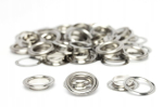 Metallist needid seibidega, 12 mm, 50 tk, h&otilde;bedane v&auml;rv