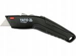 Yato YT-75220 Trapezoidse teraga nuga, kahe t&uuml;&uuml;bi tera, SK5 teras, 61 x 19 x 0.6 mm, 1 + 3 trapezoidset, 1 + 3 konksu