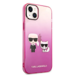 Karl Lagerfeld KLHCP14MTGKCP iPhone 14 Plus 6,7 roosa/deklas roosa/pink Gradient Ikonik Karl & Choupette