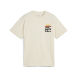 PUMA poiste vabaaja T-s&auml;rk MID90S PUMA GRAPHIC Tee IV B Alpine Snow - 68515387, valge