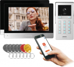 Kahe korteri video sisetelefon koos Wi-fi, koodi ja 2 monitoriga