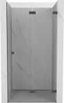 Mexen Lunar-F kokkupandavad du&scaron;&scaron;ide uksed, parempoolsed 90 cm, l&auml;bipaistev, harjatud gun metal hall - 836-090-000-66-00-P