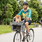 Koera jalgrattakorv esikinnitusega kuni 5 kg, helehall