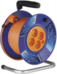 Trumli pikendusjuhe 20m, 4 pistikupesa, punane, Pvc, 230v, 1mm&sup2;