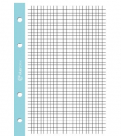 Interdruk A4 Ruuduline Sisumappe Lehtedega, Valge, 100 Lehte