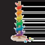 Puidust vikerkaare pallirada Trefl